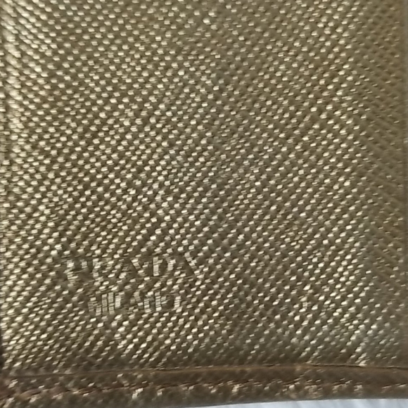 PRADA VINTAGE TRI- FOLD WALLET IN BROWN - Picture 8 of 9